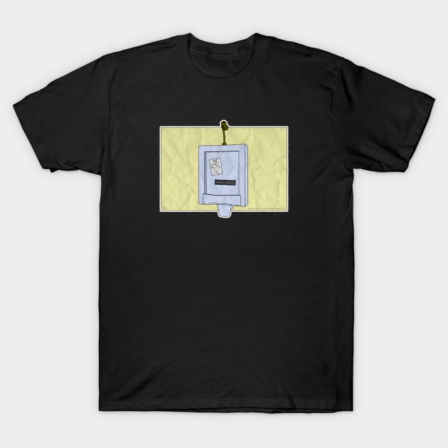 Dive Bar Bathroom Urinal T-Shirt by RyanJGillComics